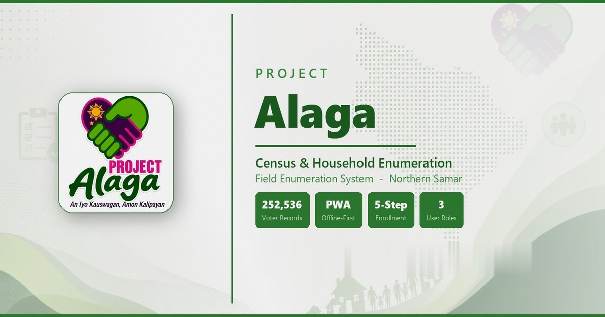 Project Alaga — offline-first census PWA